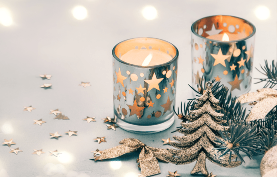 Velas y fragancias para navidad y las festividades de invierno